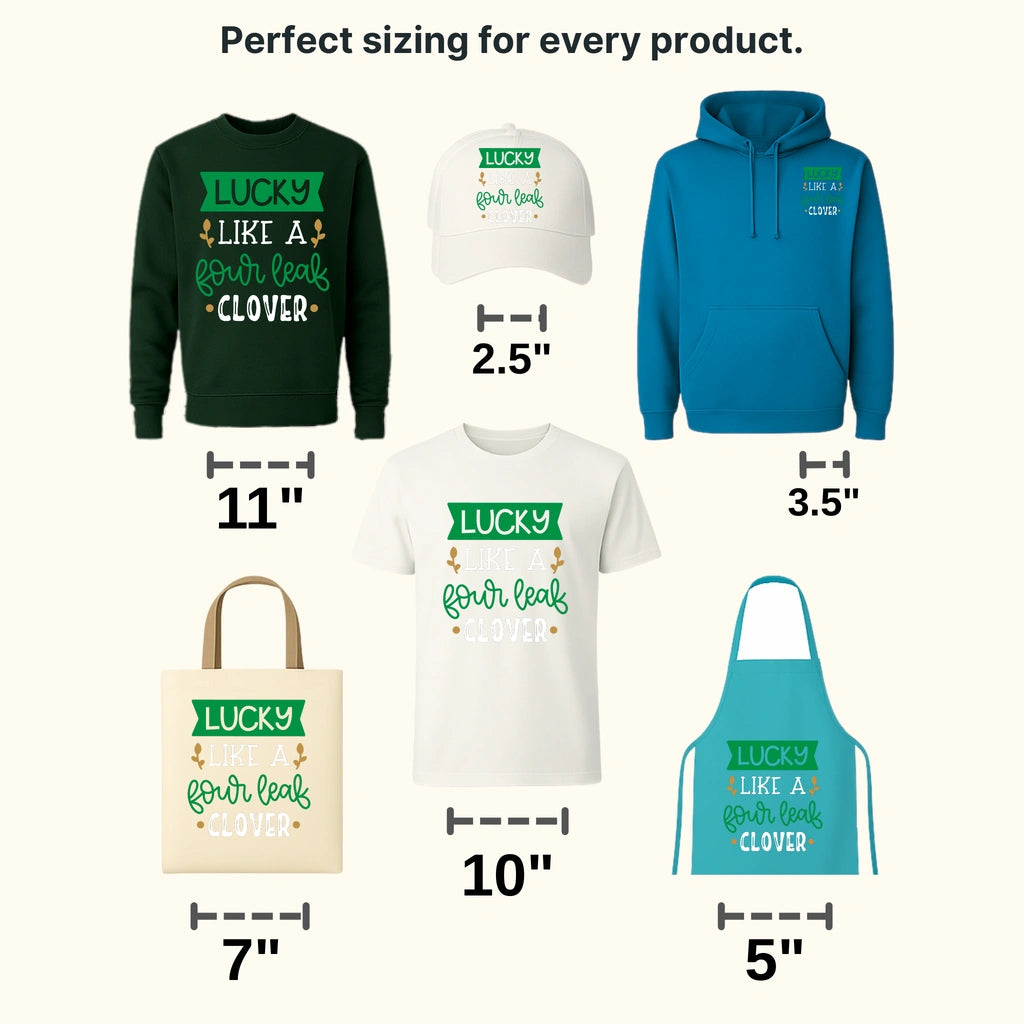 Like A Four Leaf Clover St. Patrick's Day Design - DTF heat transfer - transferlegend