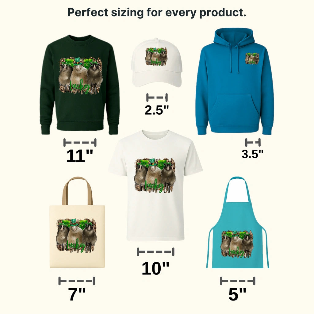 Sheep St. Patrick's Day Design - DTF heat transfer - transferlegend