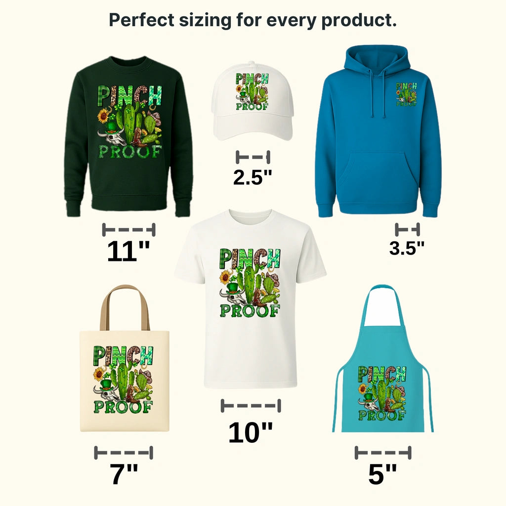 Pinch Proof St. Patrick's Day Design - DTF heat transfer - transferlegend