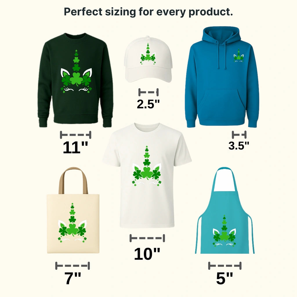 Unicorn St. Patrick's Day Design - DTF heat transfer - transferlegend