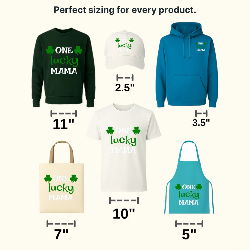 One Lucky Mama St. Patrick's Day Design - DTF heat transfer - transferlegend