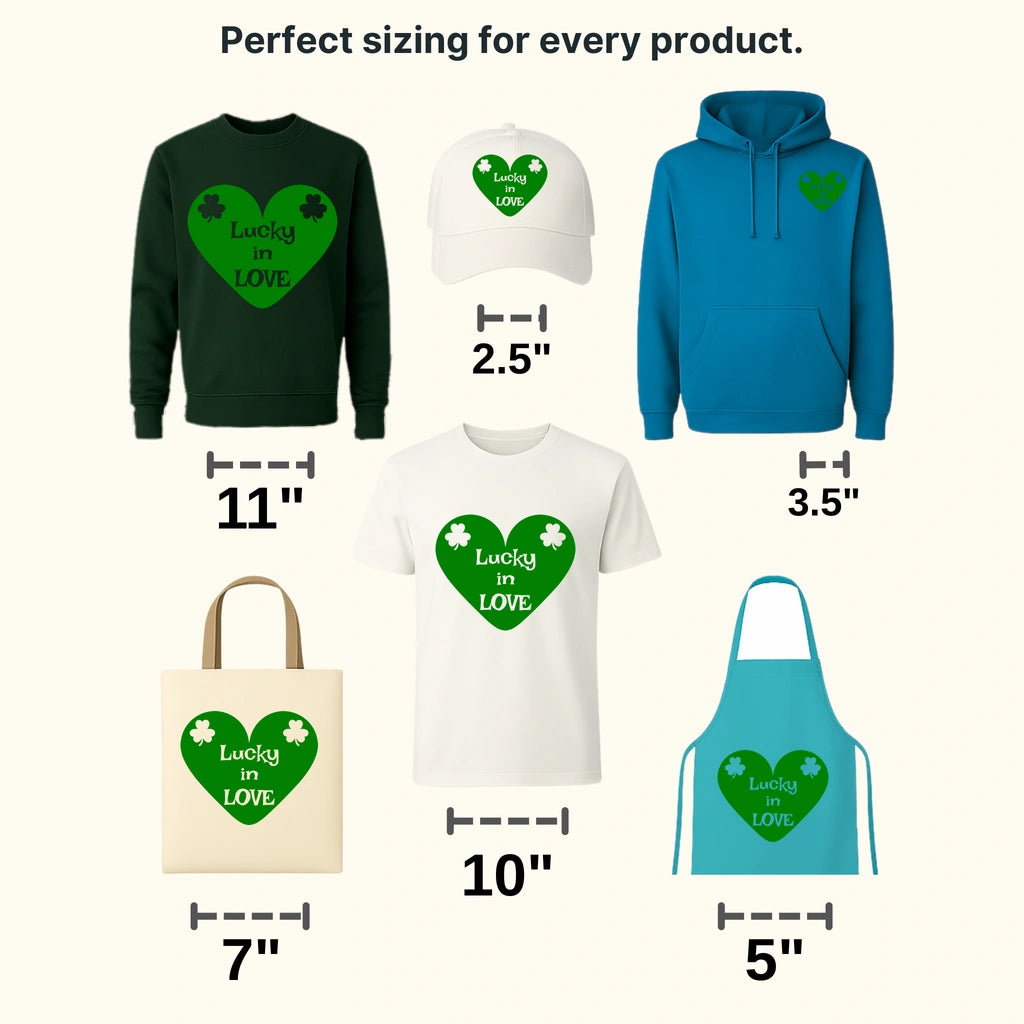 Lucky In Love St. Patrick's Day Design - DTF heat transfer - transferlegend