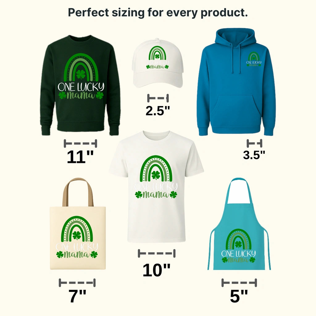 One Lucky Mama St. Patrick's Day Design - DTF heat transfer - transferlegend