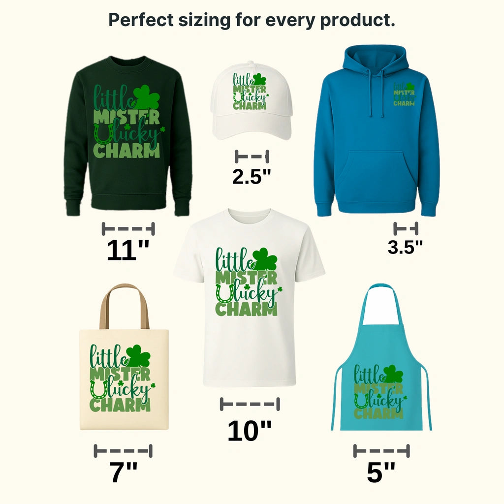 Little Mister Lucky Charm St. Patrick's Day Design - DTF heat transfer - transferlegend