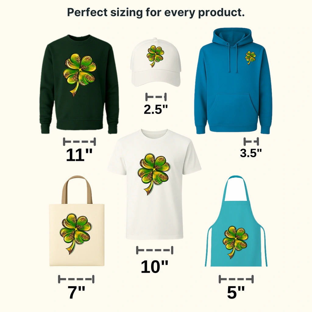 Clover St. Patrick's Day Design - DTF heat transfer - transferlegend