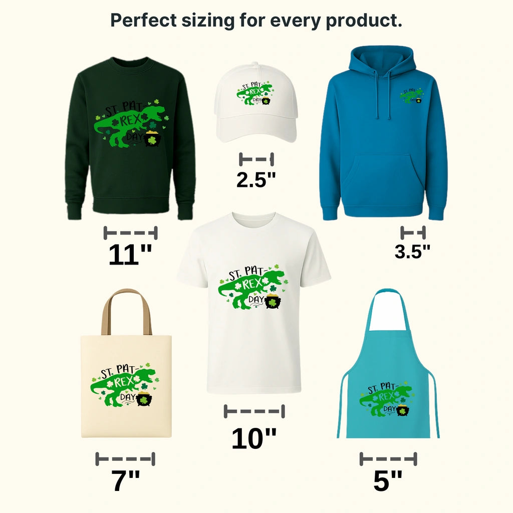 St.Pat-Rex Day / St. Patrick's Day Design - DTF heat transfer - transferlegend