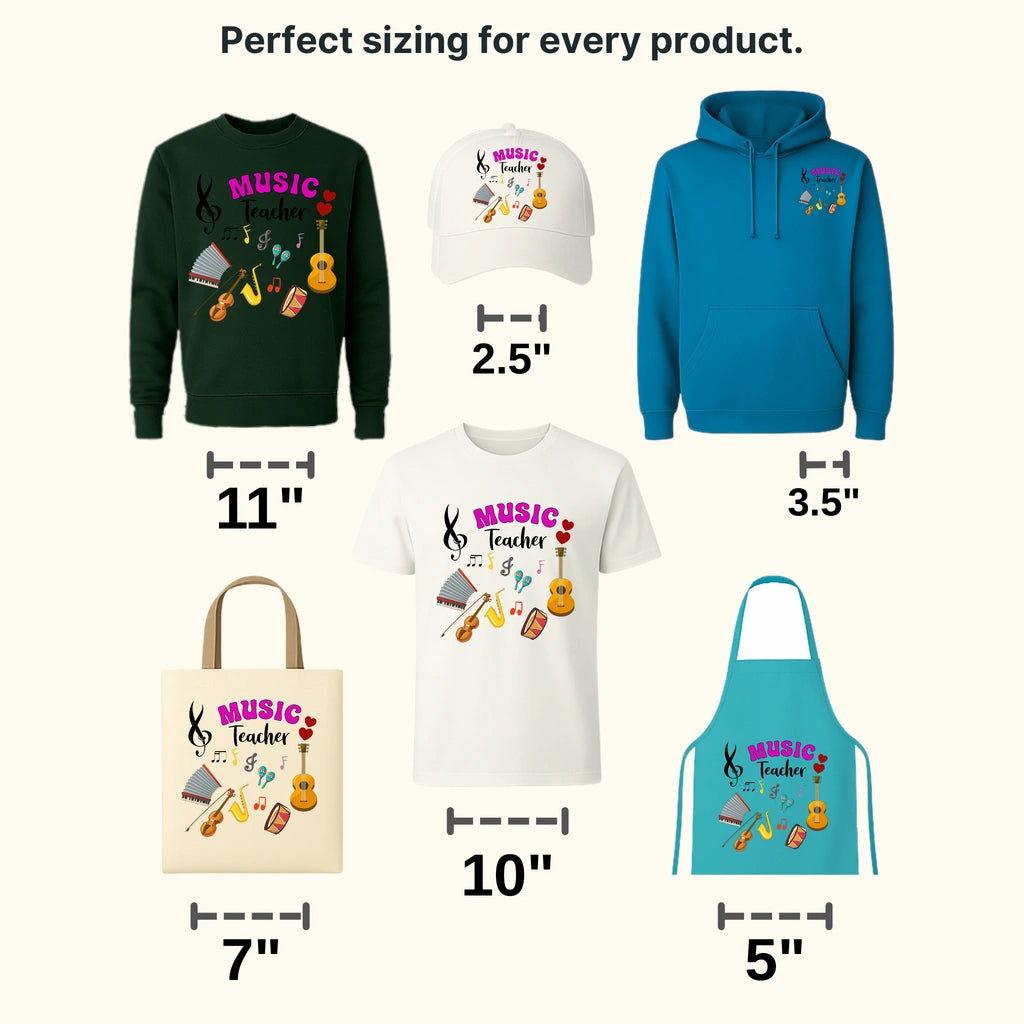 Music Teacher Design - DTF heat transfer - transferlegend