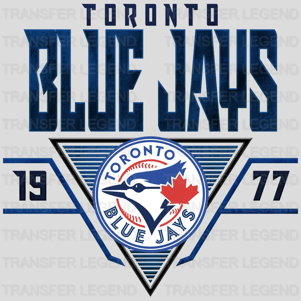 Toronto Blue Jays MLB Vintage Typography Logo - DTF Iron On Transfer