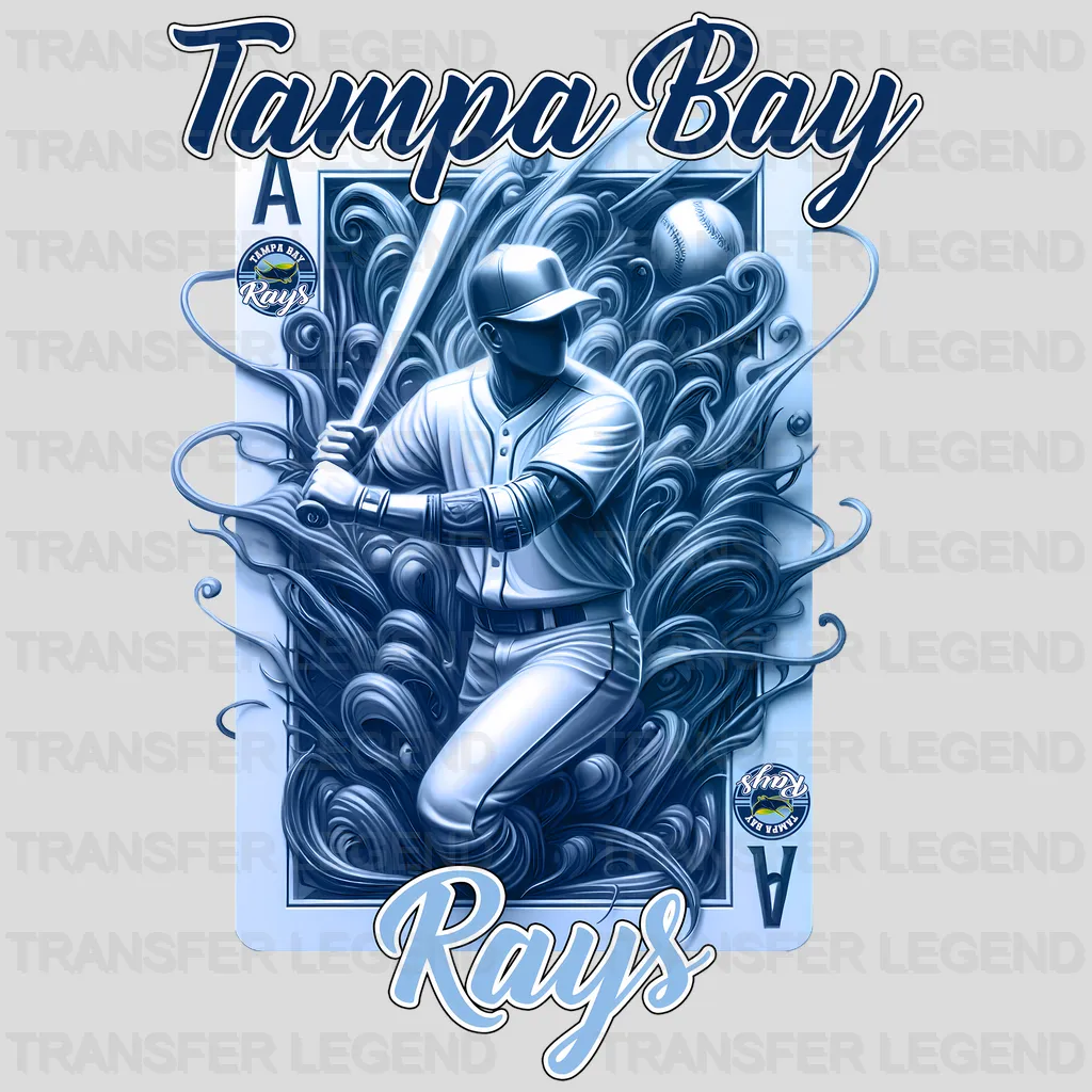 Tampa Bay Rays MLB Vintage Grunge Poster Graphic - DTF Iron On Transfer