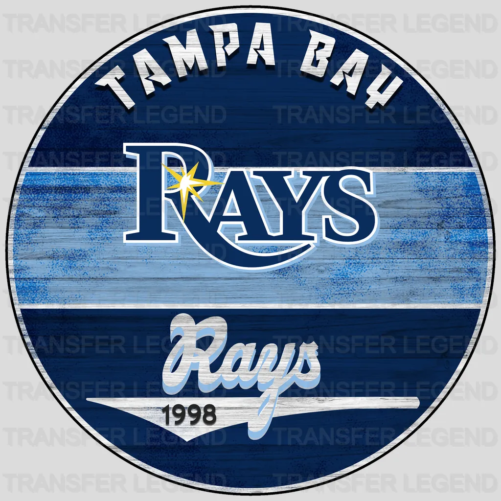 Tampa Bay Rays MLB Tampa Bay Est 1998 DTF Iron On Transfer