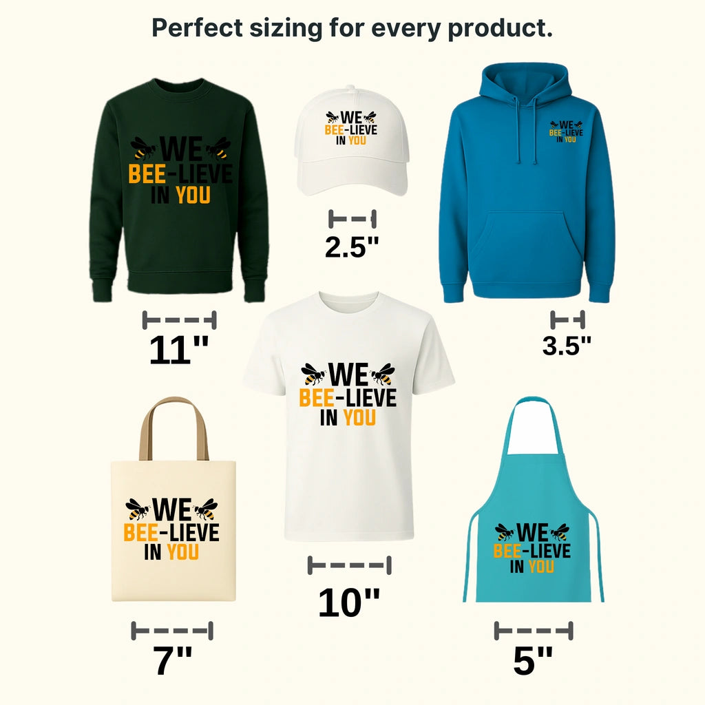 We Bee Lieve In You Test Day Design - DTF Heat Transfer - transferlegend