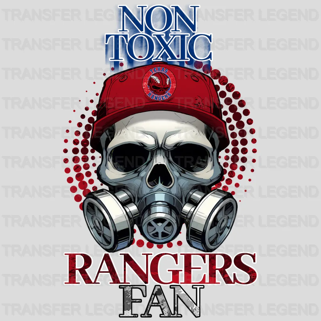 Texas Rangers MLB Non Toxic Fan DTF Iron On Transfer