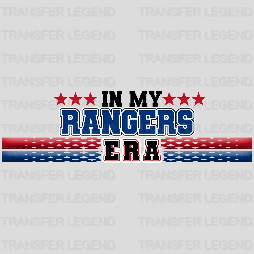 Texas Rangers MLB In My Rangers Era DTF Iron On Transfer