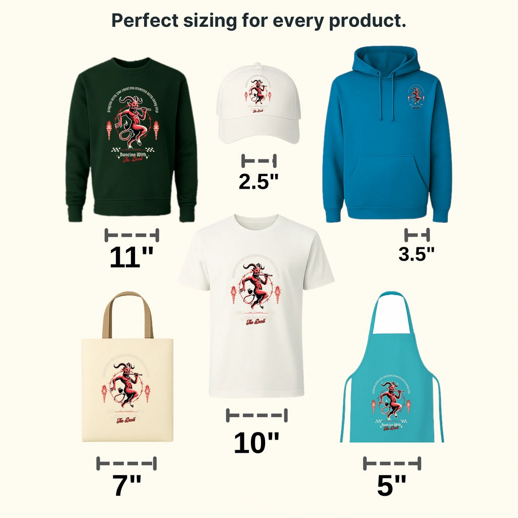 Dancing With The Devil Streetwear Design - DTF Heat Transfer - transferlegend