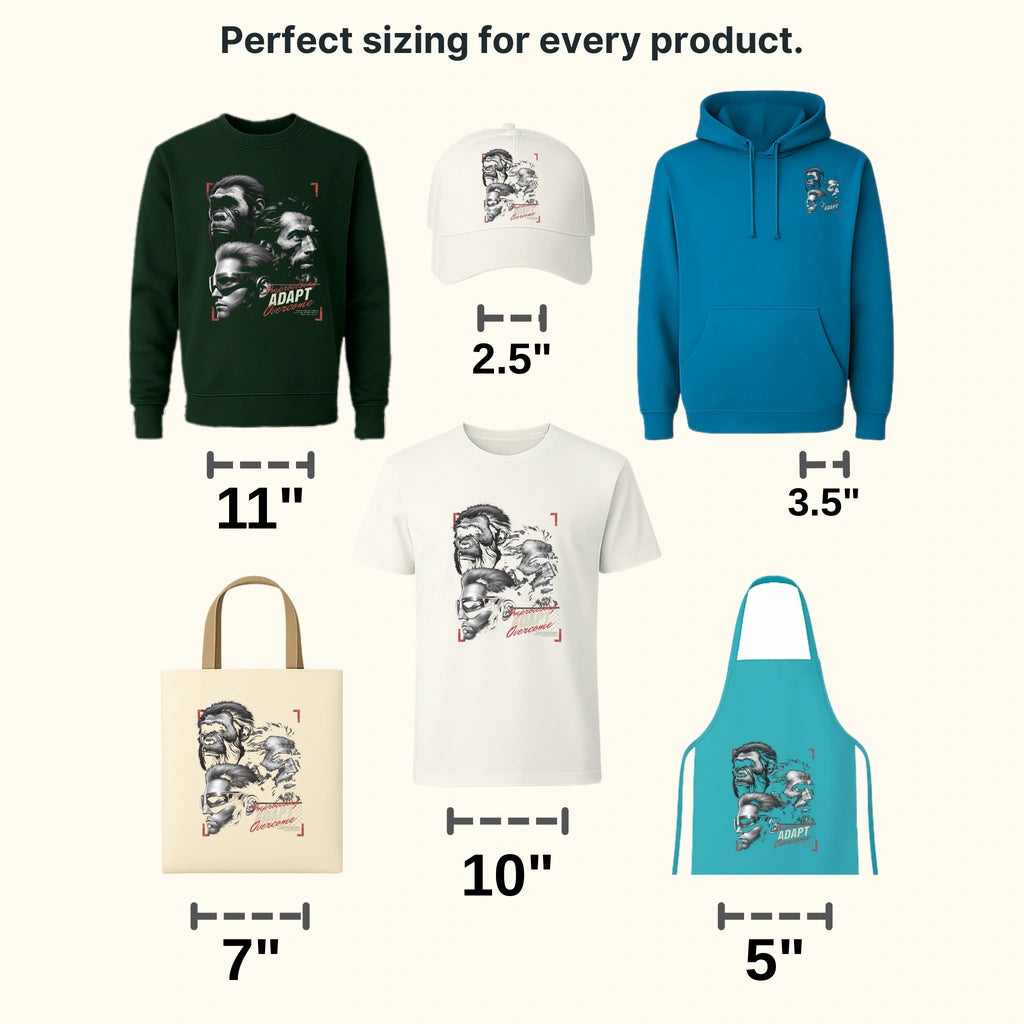 Evolution Adapt Overcome Streetwear Design - DTF Heat Transfer - transferlegend