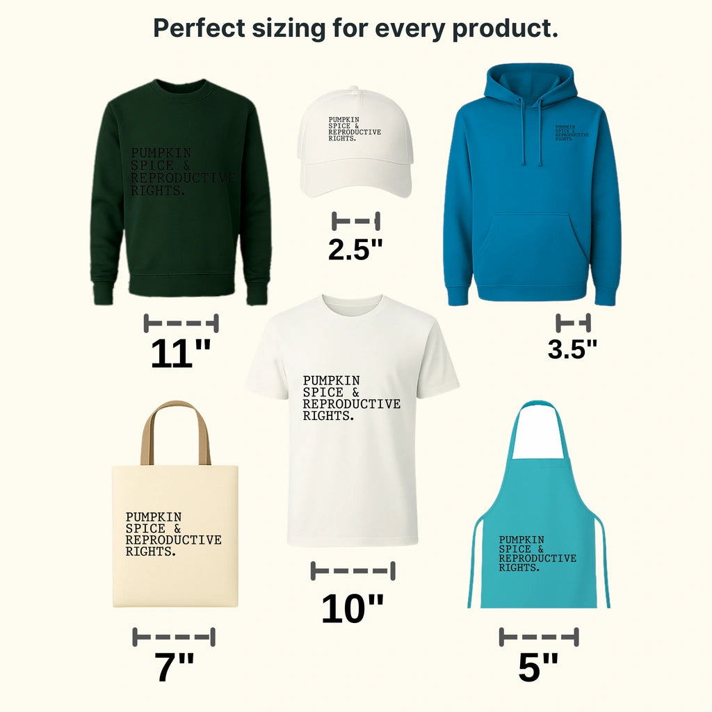 Pumpkin Spice & Reproductive Rights Woman Design - DTF heat transfer - transferlegend