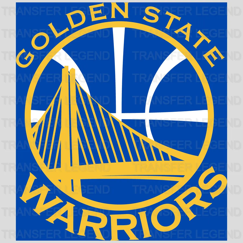 Golden State Warriors Modern Roundel Bridge Mark NBA Design - DTF Heat Transfer
