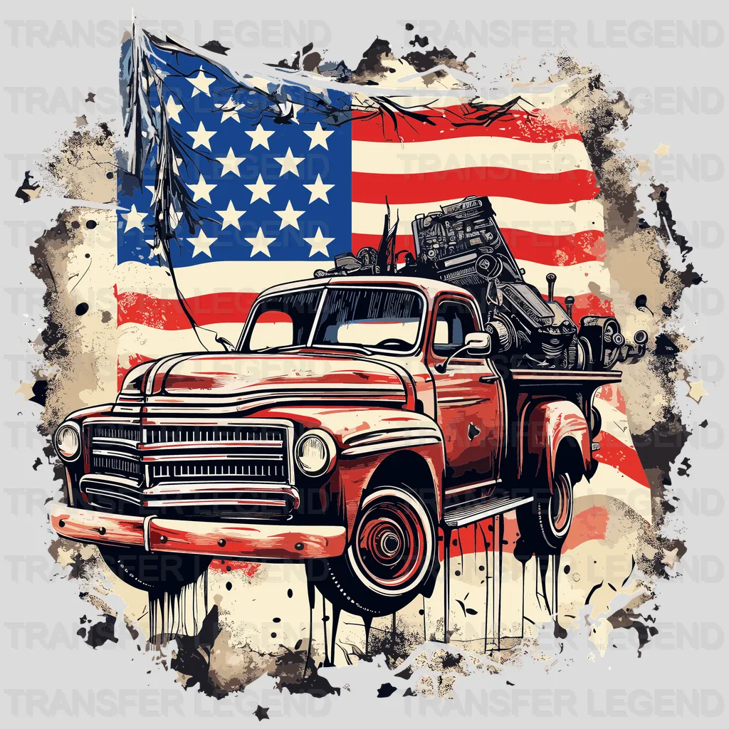Old Timer USA Design - DTF Heat Transfers - transferlegend