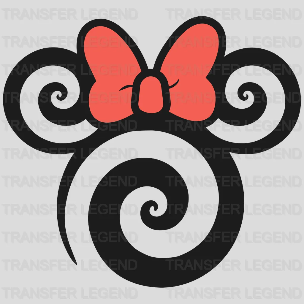 Swirl Mick and Mi Head Design - DTF heat transfer - transferlegend