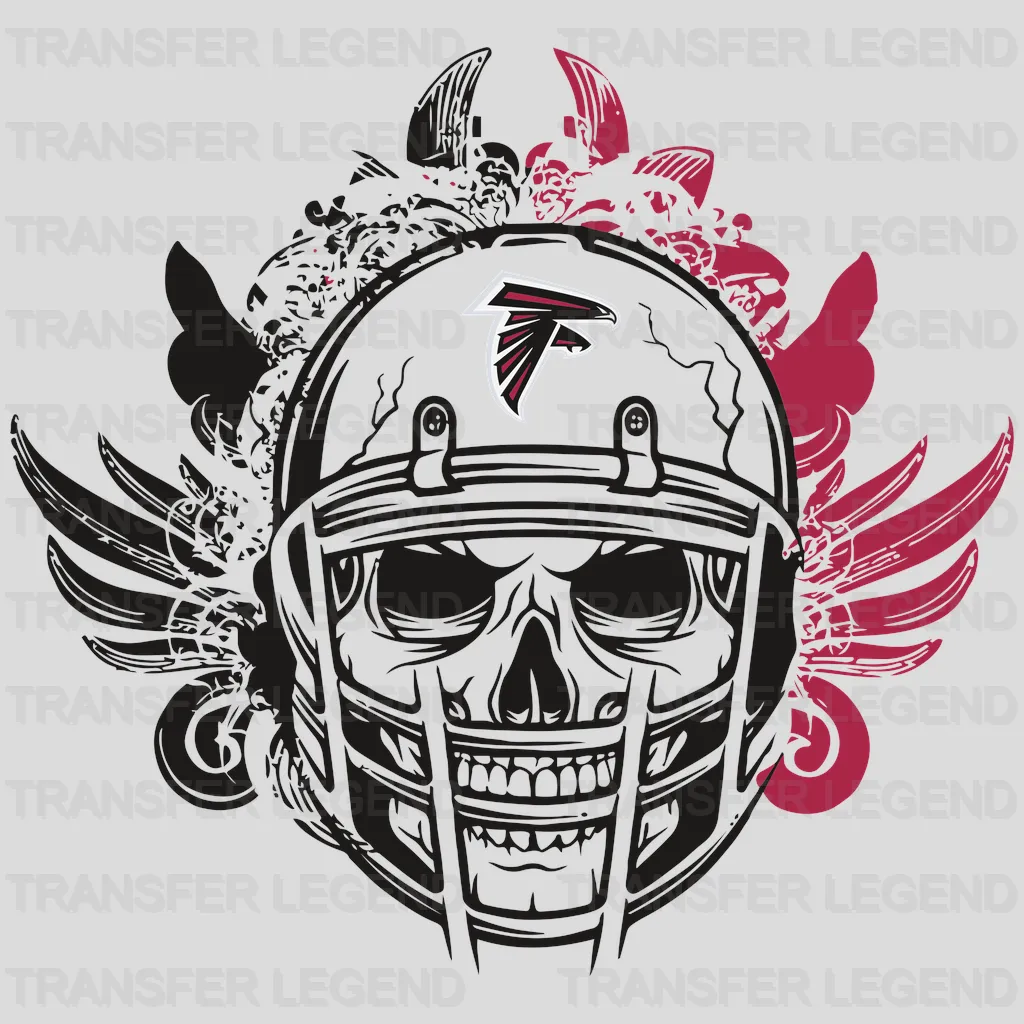 Atlanta Falcons Winged Falcon Head Silhouette NFL Design - DTF Heat Transfer