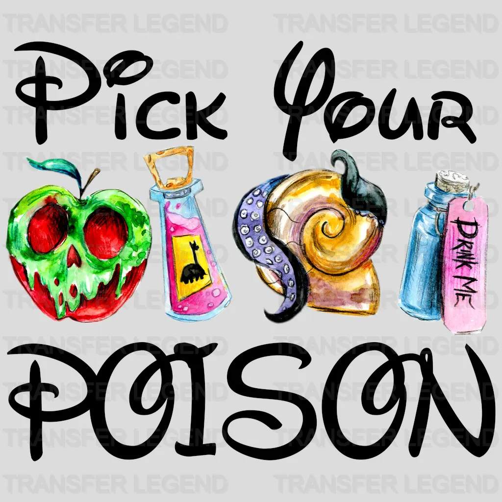 Pick Your Poison Design - DTF heat transfer - transferlegend