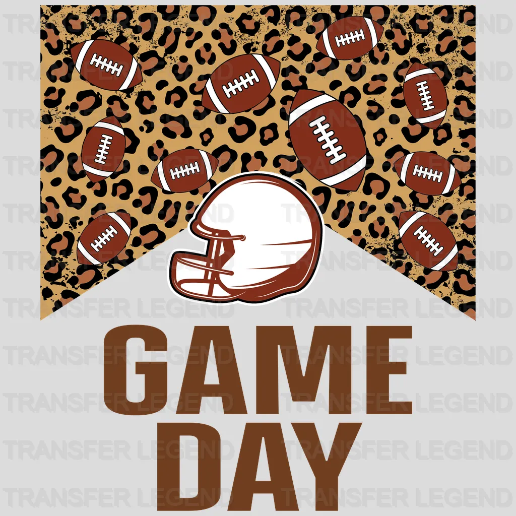 Football Game Day Helmet DTF Transfer - transferlegend