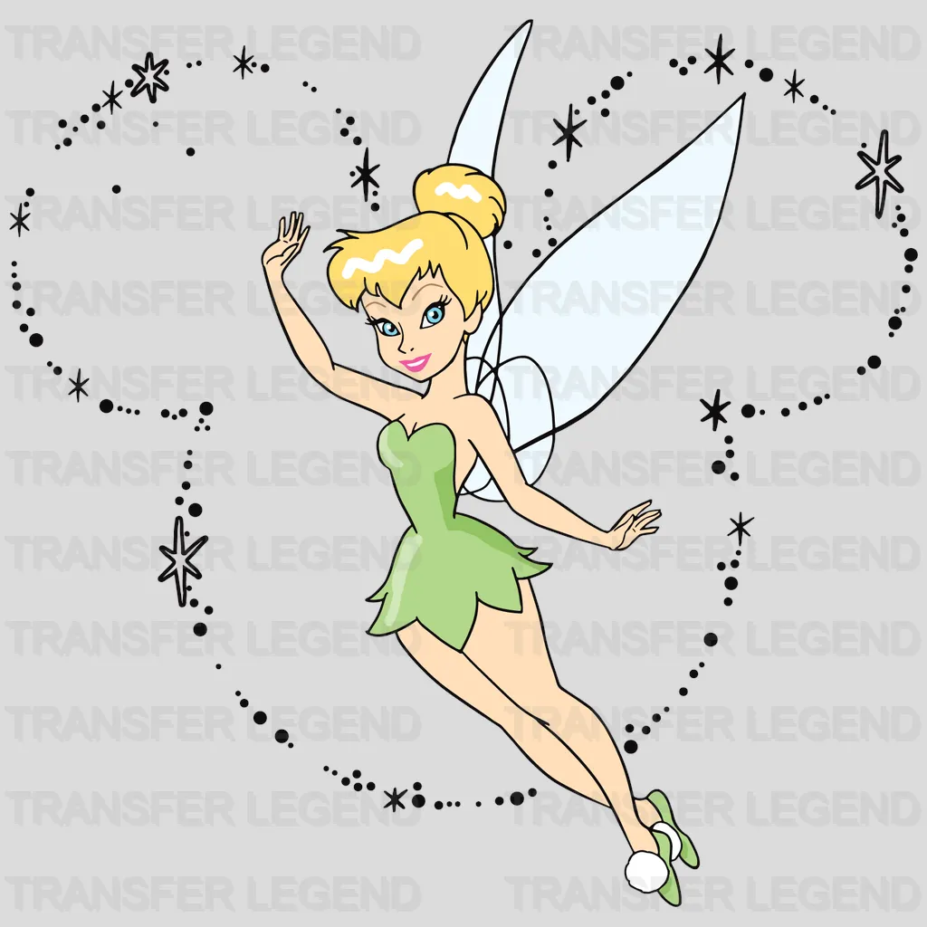 Head Tinkerbell Design - DTF heat transfer - transferlegend
