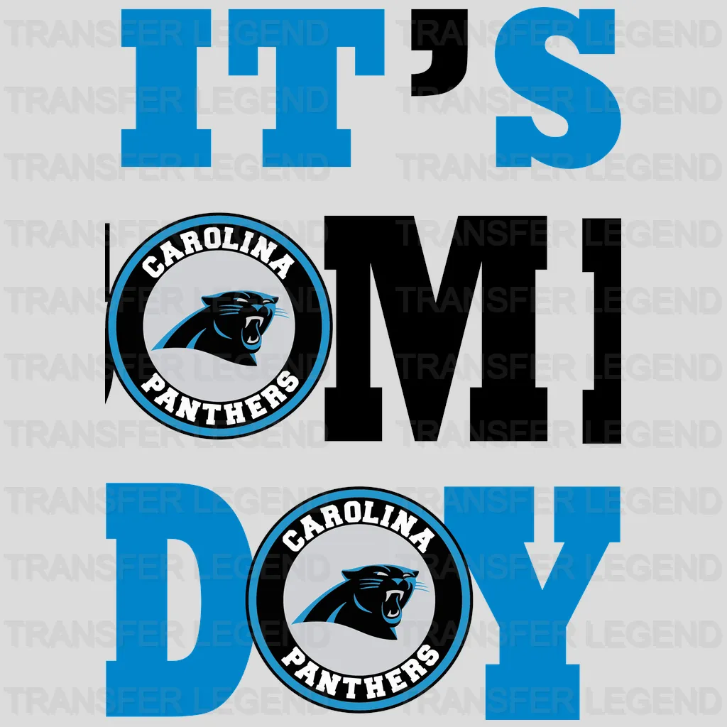 Carolina Panthers “It’s Game Day” Wordmark NFL Design - DTF Heat Transfer