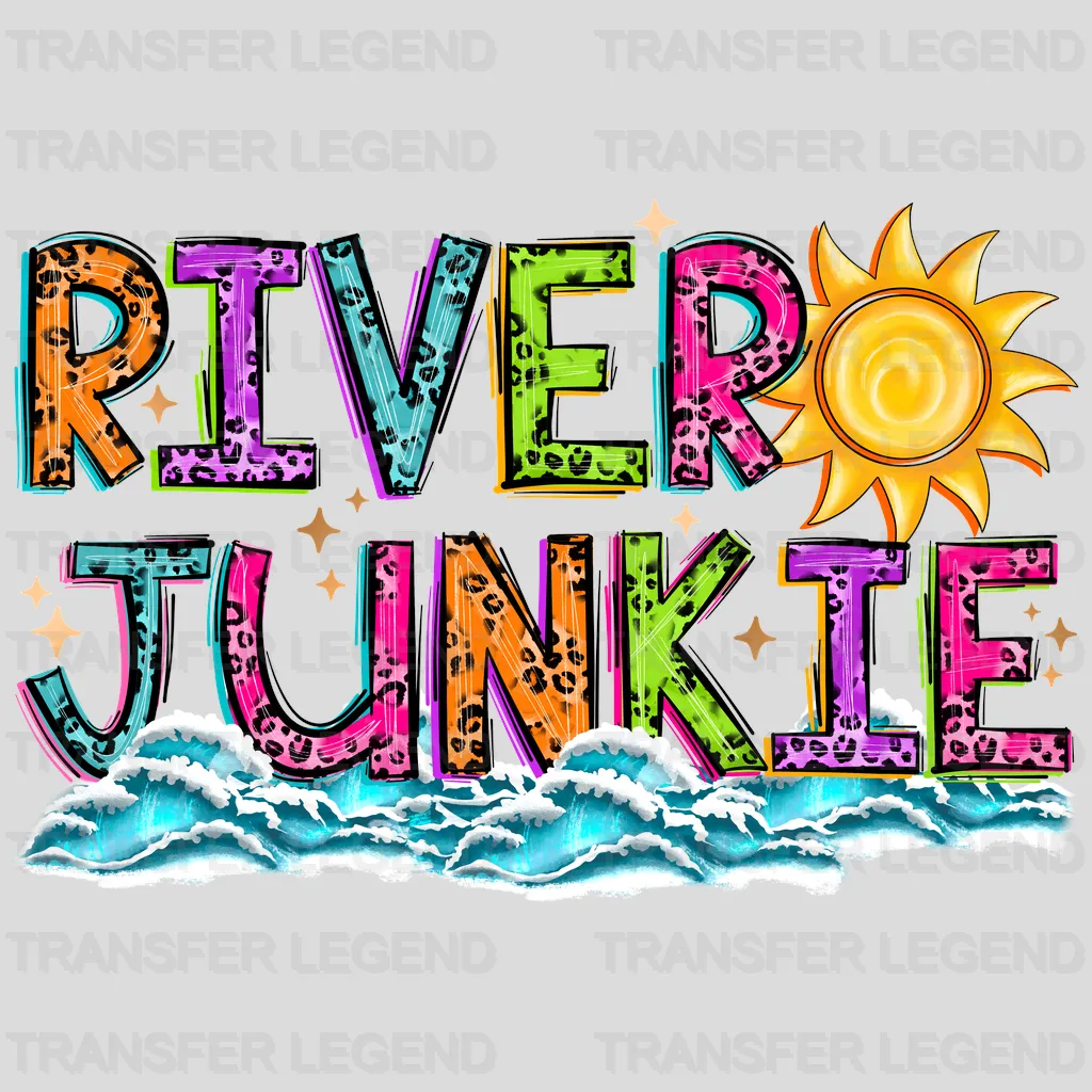 River Junkie Summer Design - DTF Heat Transfers - transferlegend