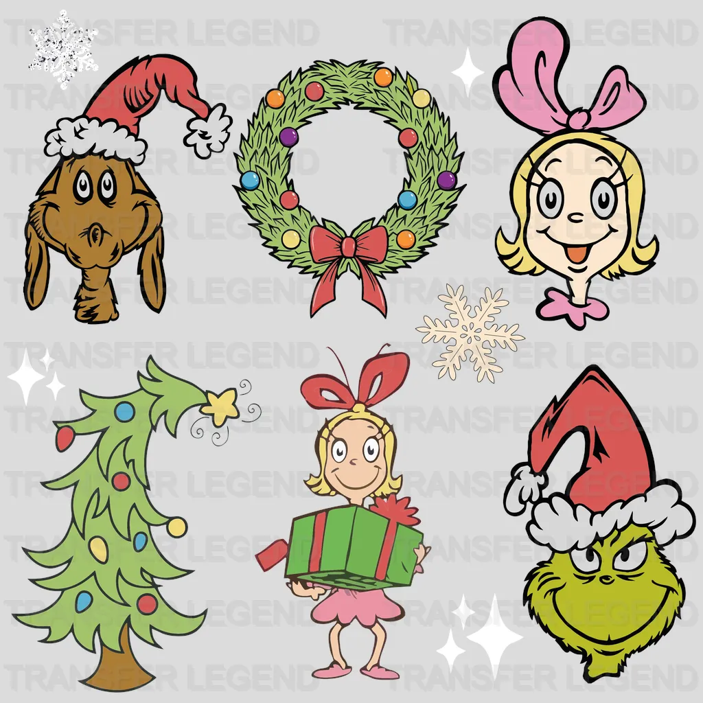 GRINCH XMASS Christmas Design - DTF heat transfer - transferlegend