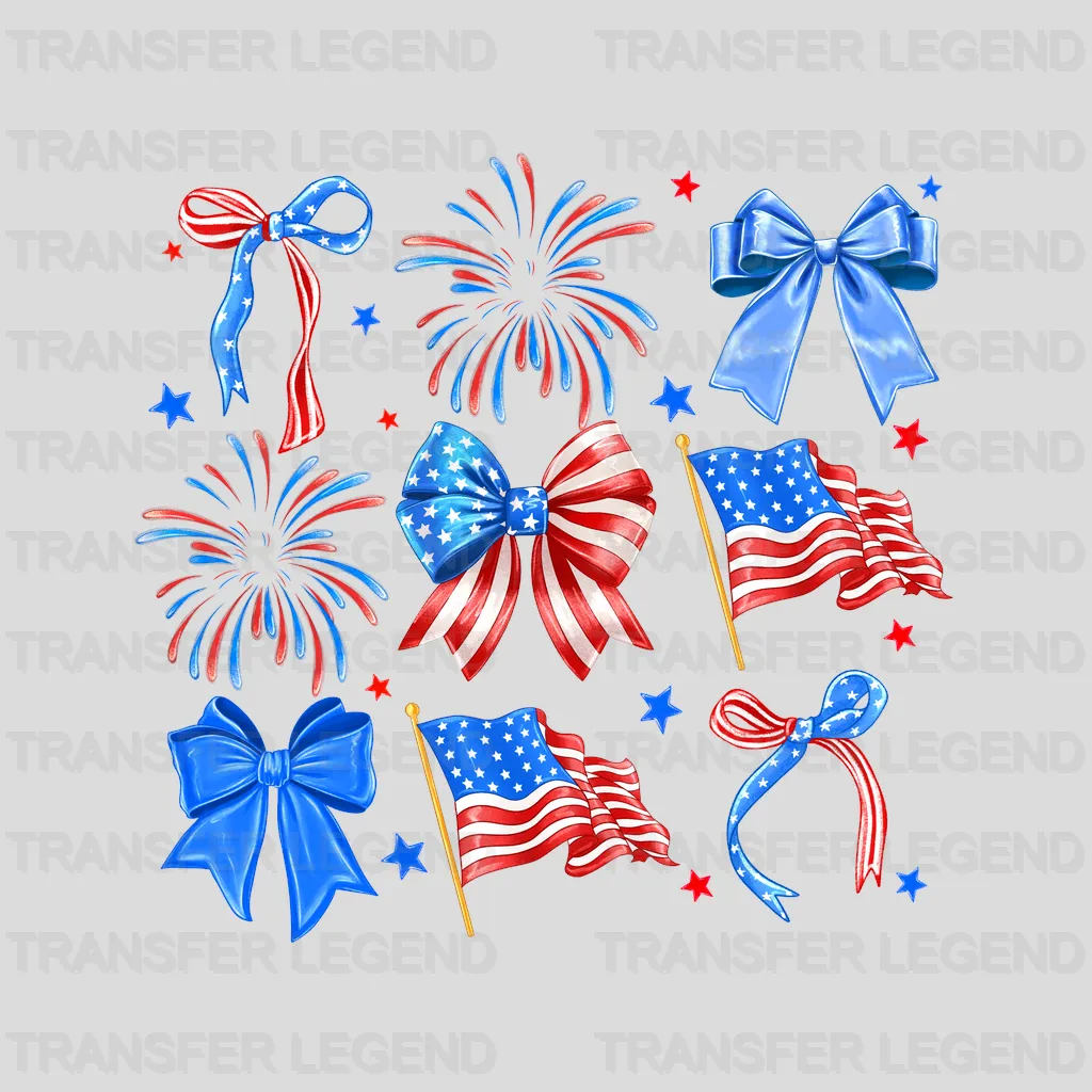 Usa Celebration 4th July Design - DTF Heat Transfers - transferlegend
