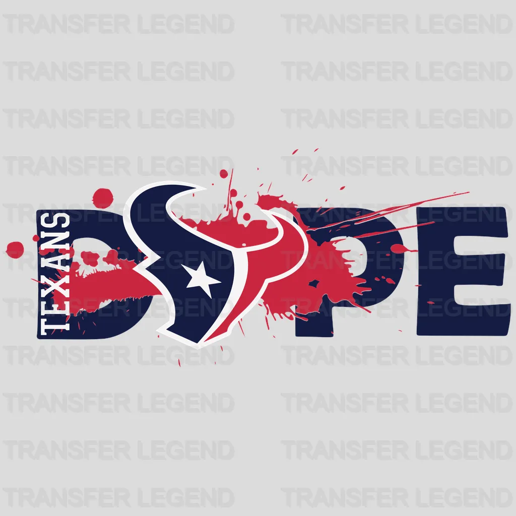 Houston Texans LOVE Wordmark & Logo NFL Design - DTF Heat Transfer