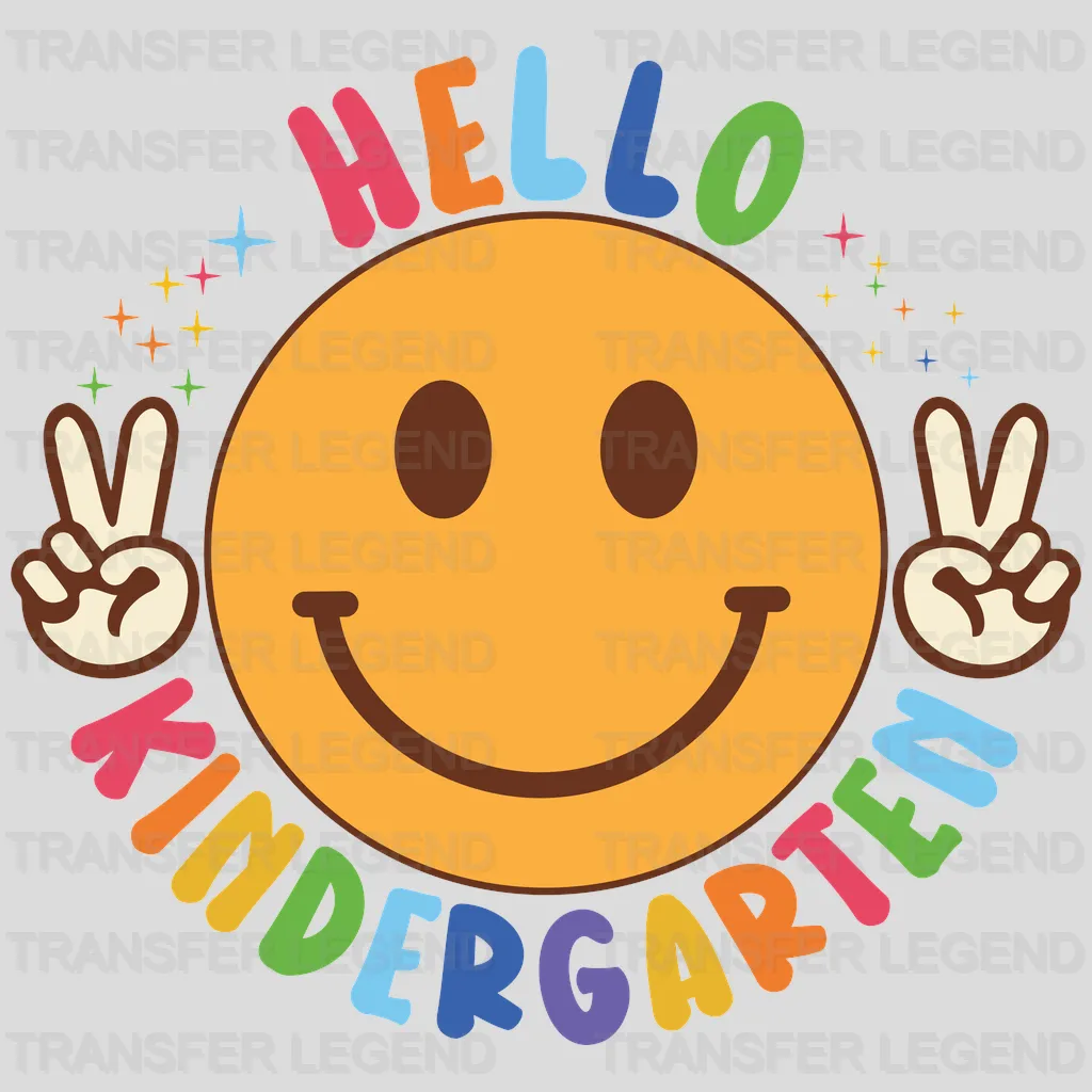 Hello Kindergarten - Back To School DTF Transfer - transferlegend