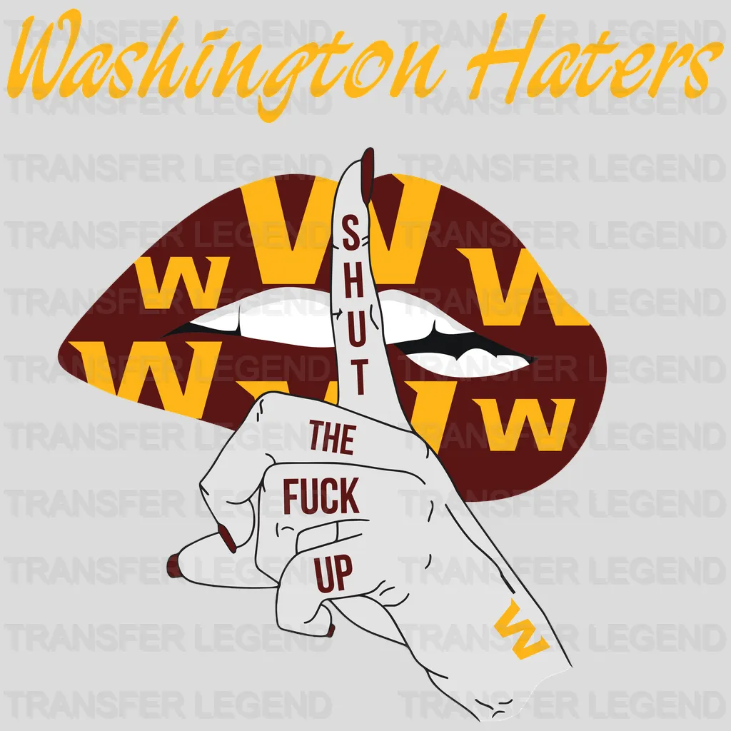 Washington Football Team Hands Forming W Gesture Graphic NFL Design - DTF Heat Transfer