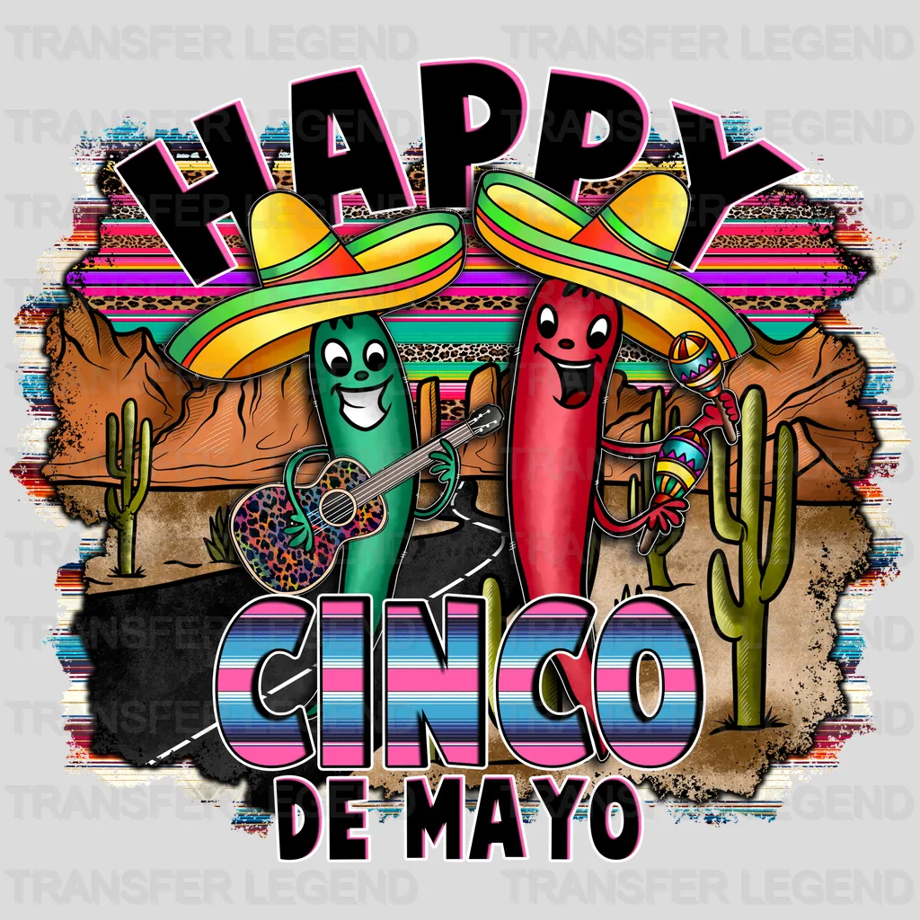 Happy Cinco De Mayo - Cinco De Mayo DTF heat transfer - transferlegend