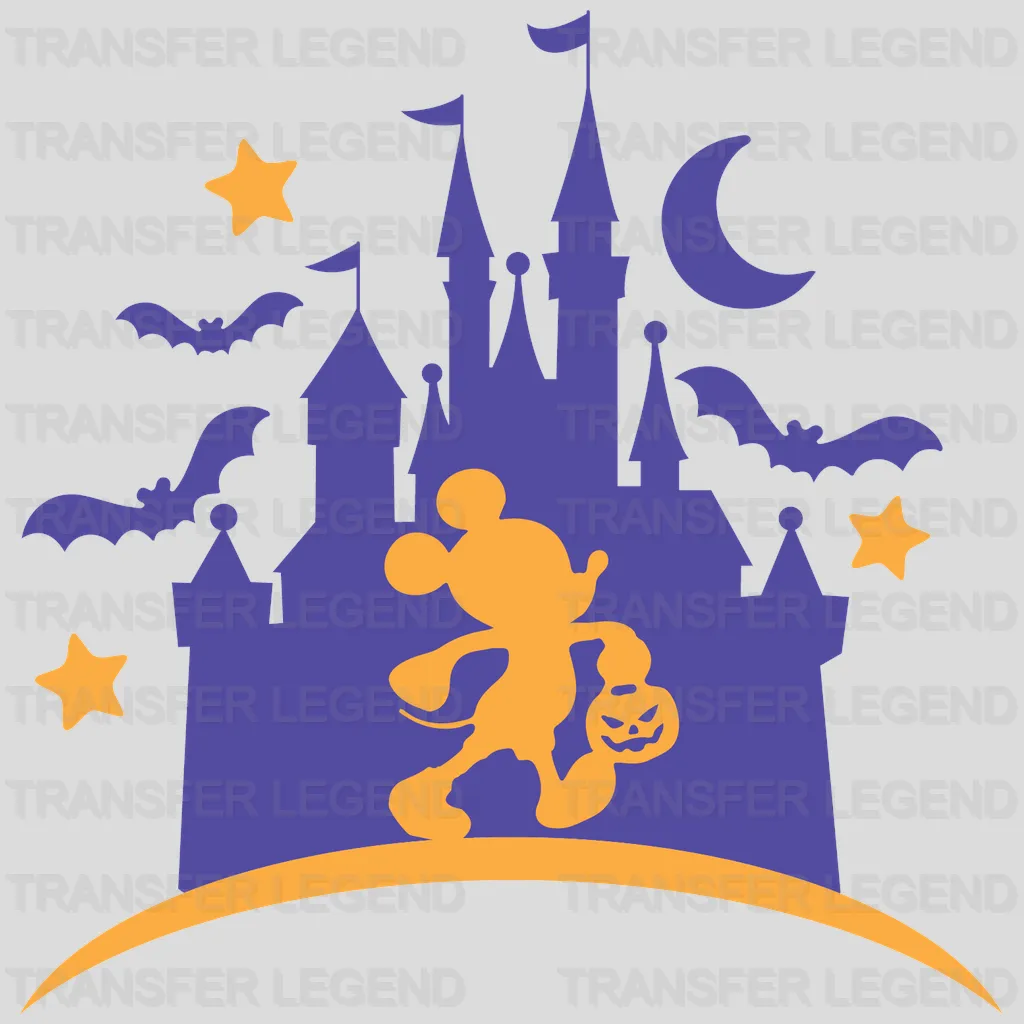 Halloween Mickey Head Castle Design - DTF heat transfer - transferlegend