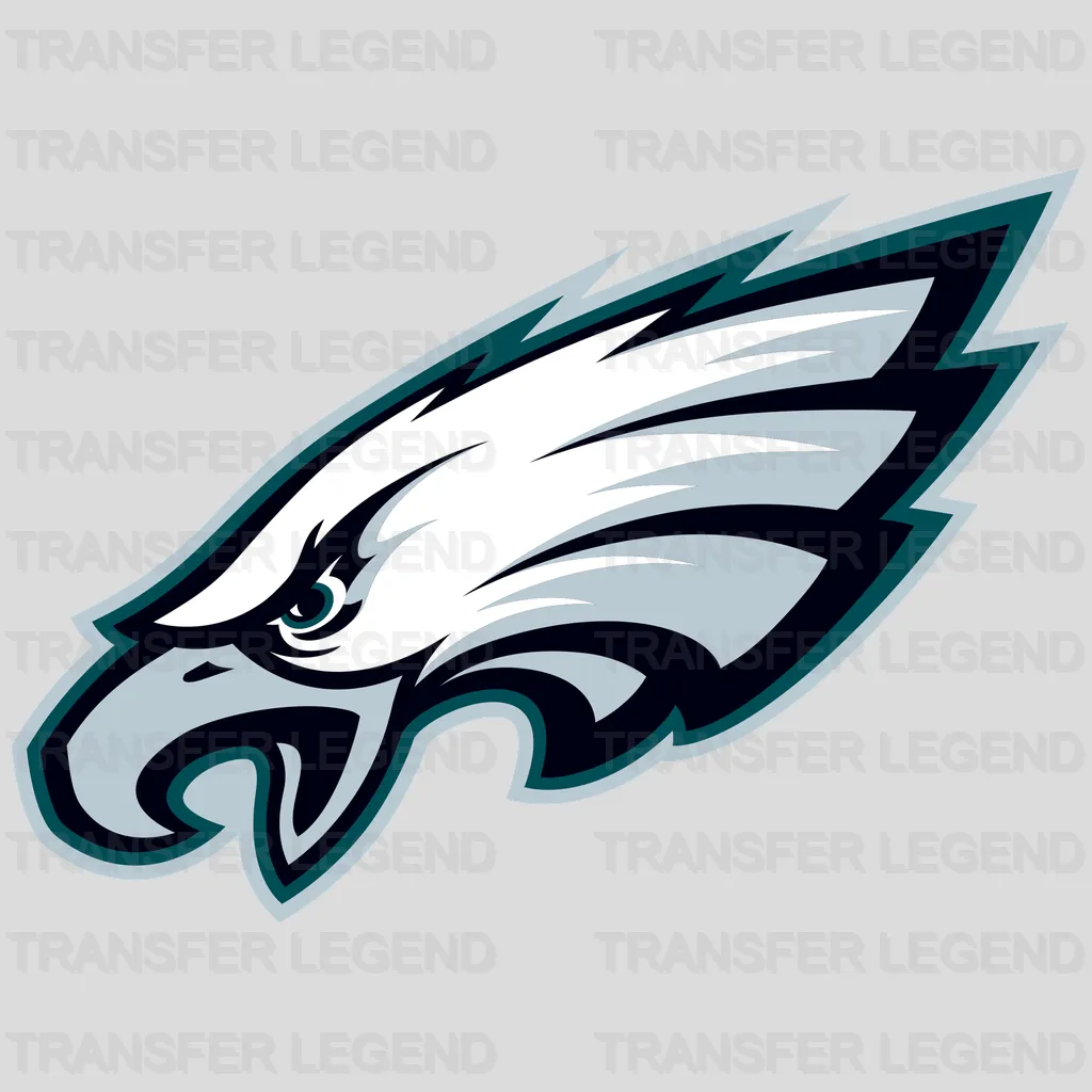 Philadelphia Eagles sharp eagle head icon, NFL design - DTF Heat Transfer