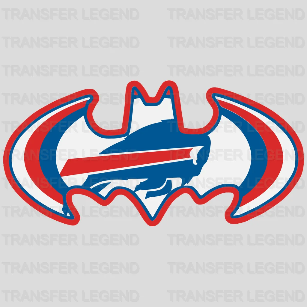 Buffalo Bills Bat Silhouette Logo NFL Design - DTF Heat Transfer