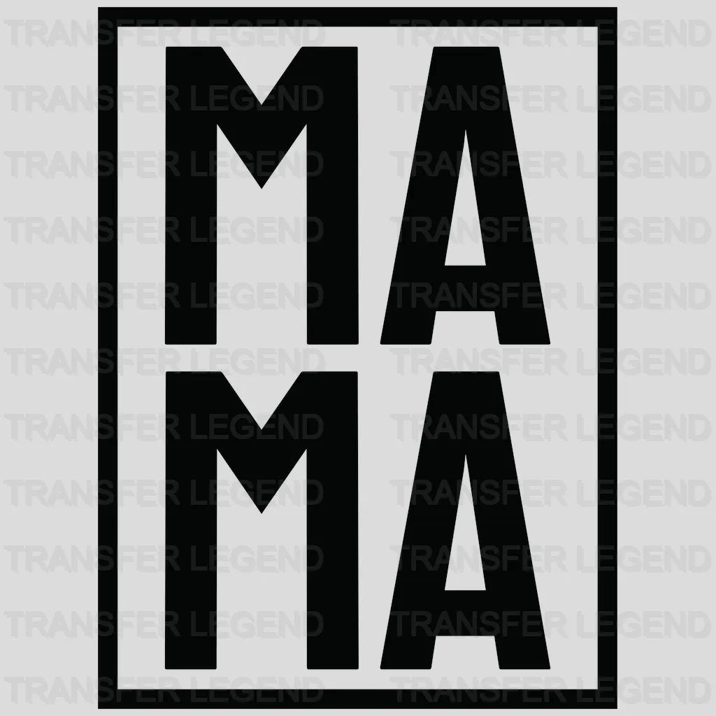 Square Mama - Cool Mom - Mothers Day - Funny Mom - Design - DTF heat transfer - transferlegend