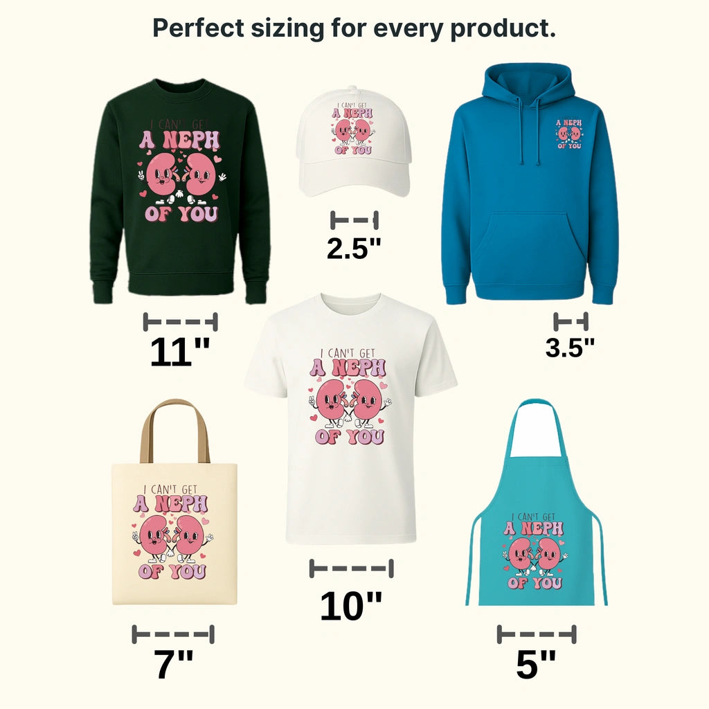 I Can't Get Neph Of You Valentine's Day Design - DTF heat transfer - transferlegend