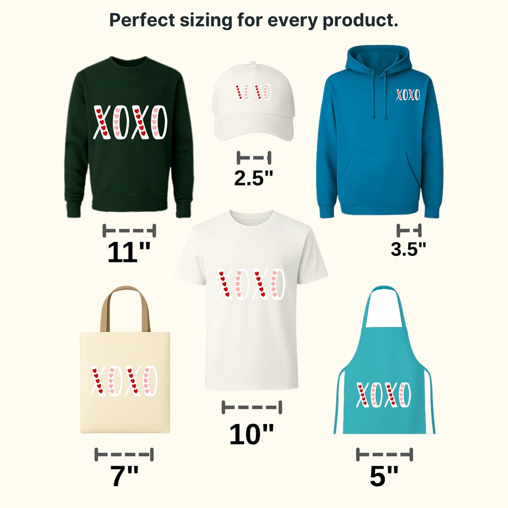 XOXO Valentine's Day Design - DTF heat transfer - transferlegend