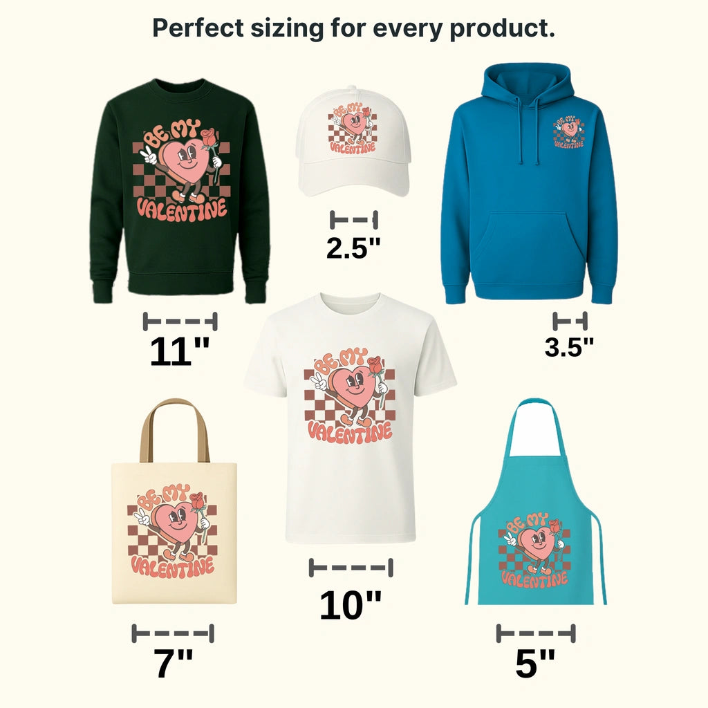 Be Mine Valentine Valentine's Day Design - DTF heat transfer - transferlegend