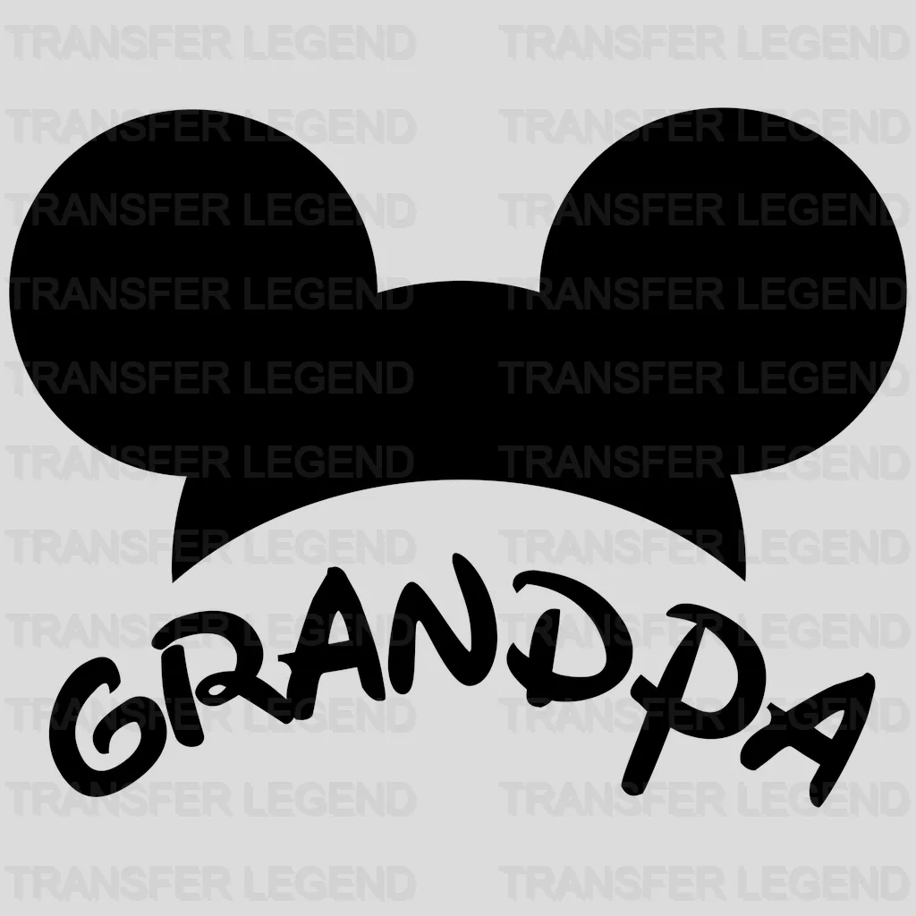 Family Group Monogram Design - DTF heat transfer - transferlegend