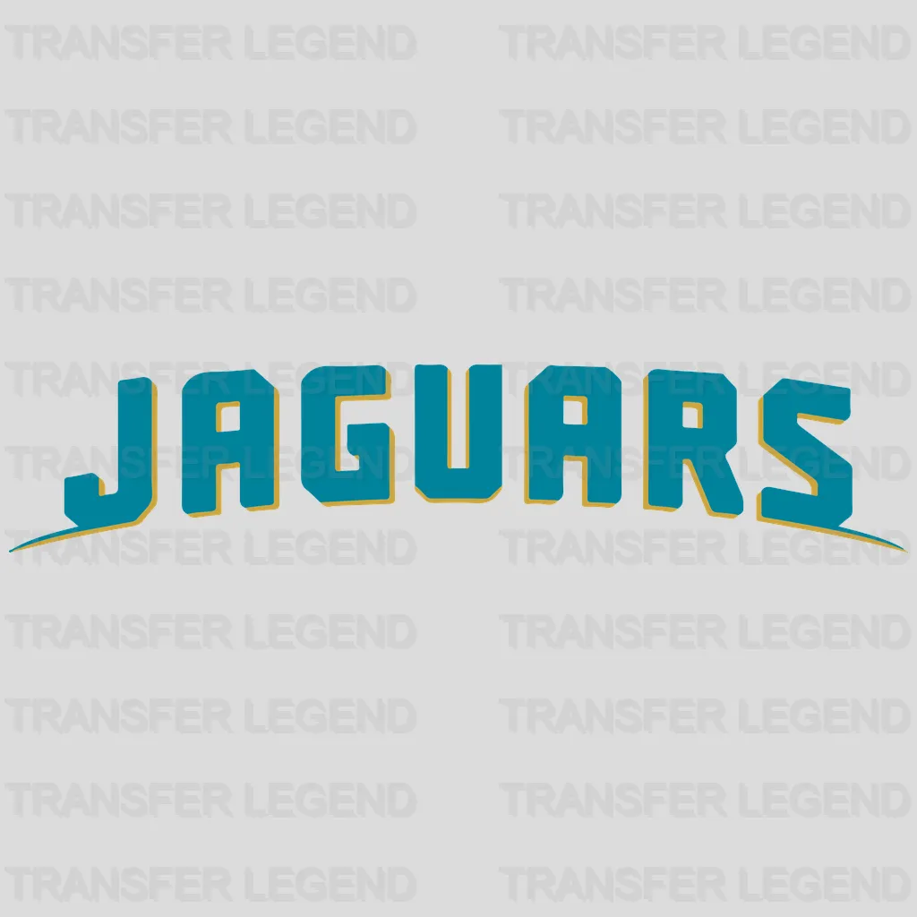 Jacksonville Jaguars Block Script Wordmark NFL Design - DTF Heat Transfer