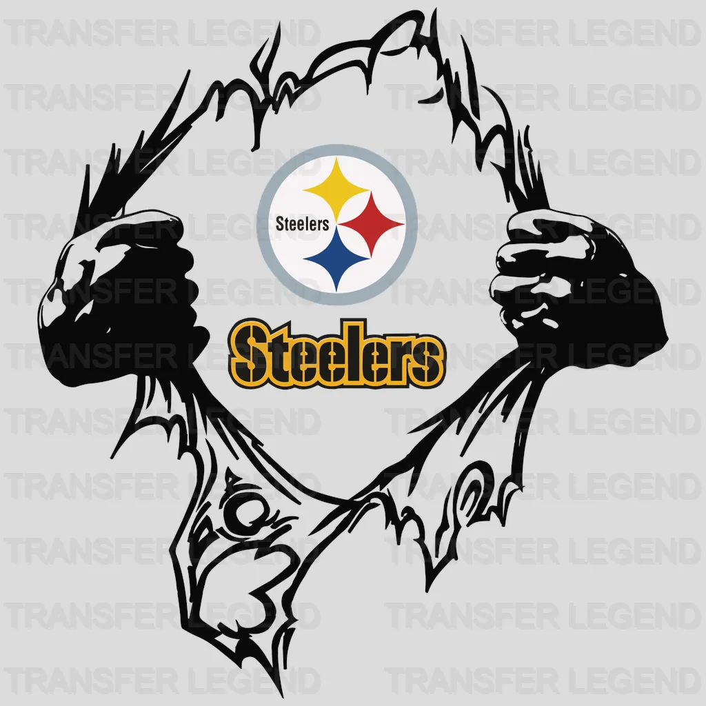 Pittsburgh Steelers “Fueled By Haters” gauge and star, NFL design - DTF Heat Transfer