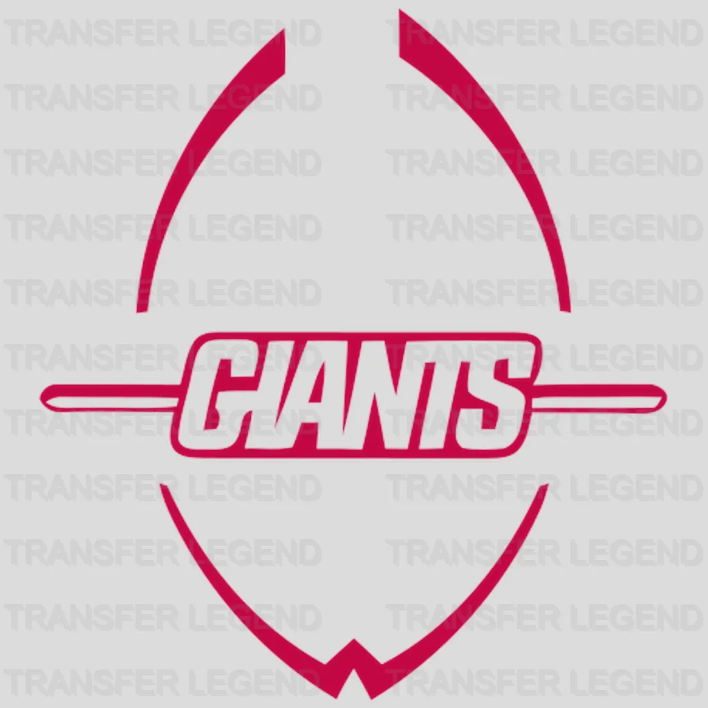 New York Giants crosshair circle with “Giants” center, NFL design - DTF Heat Transfer
