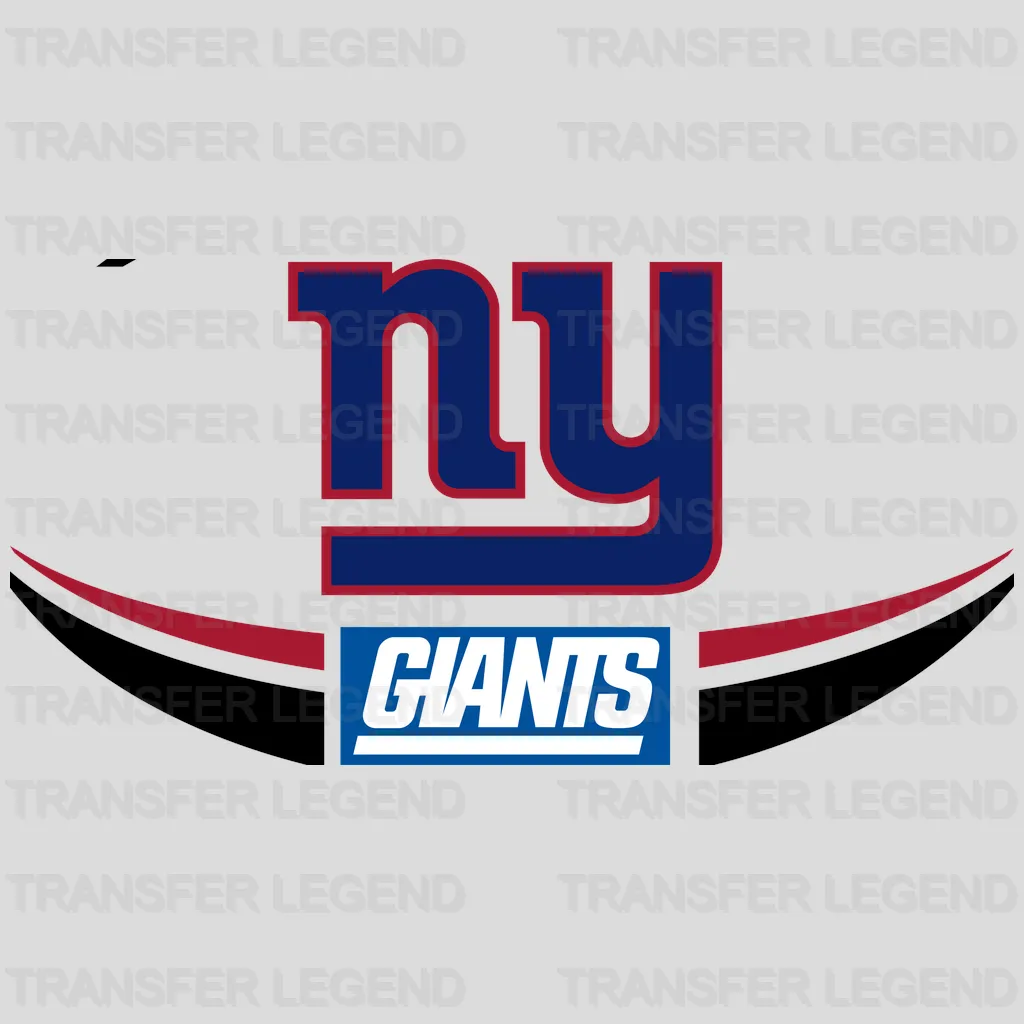 New York Giants “Giants” in script over swoosh, NFL design - DTF Heat Transfer