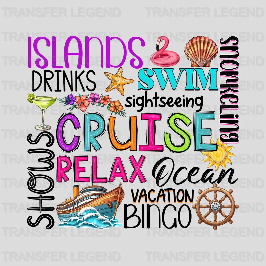 Islands Drinks Summer Design - DTF Heat Transfers - transferlegend