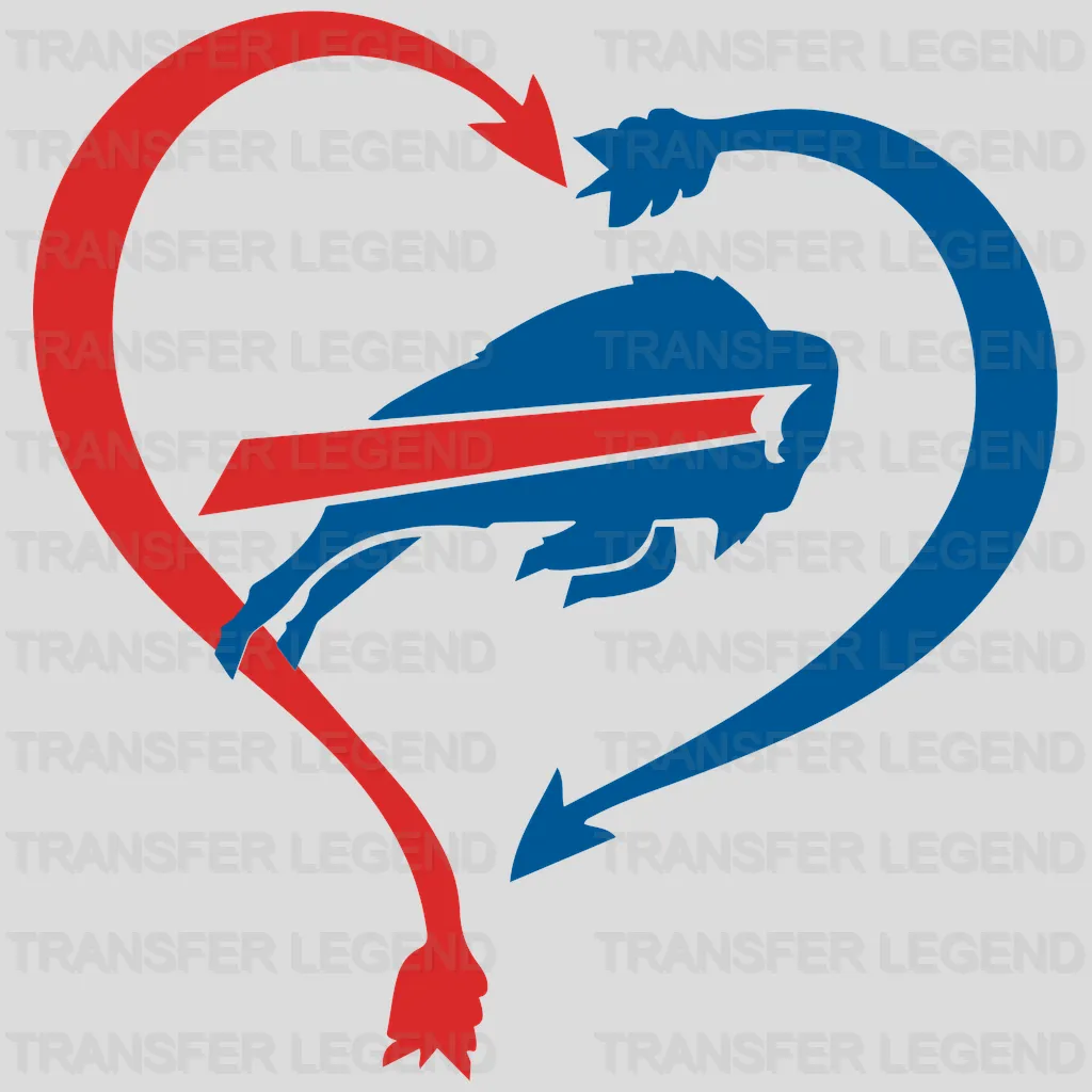 Buffalo Bills Abstract Buffalo Head Logo NFL Design - DTF Heat Transfer