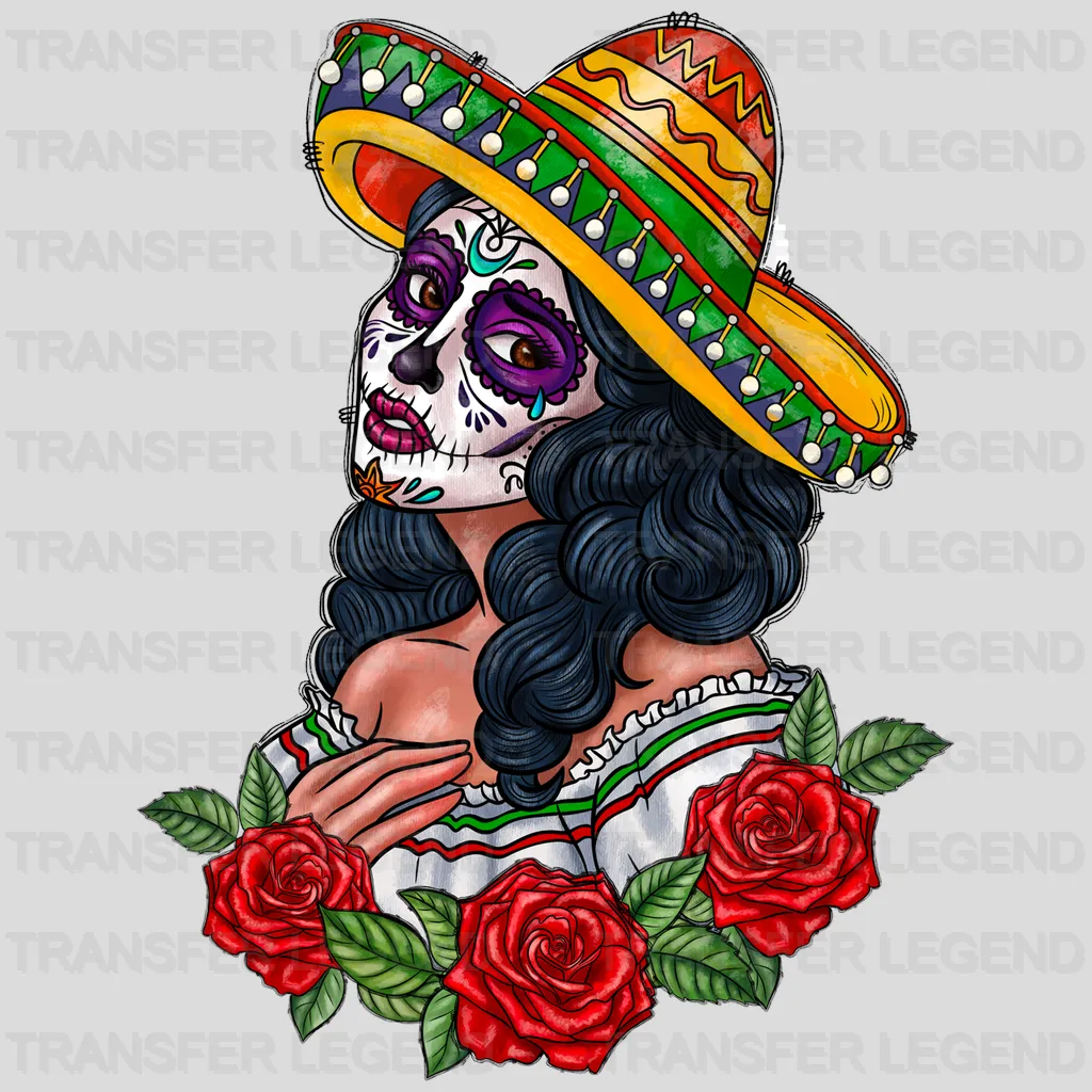 Lady - Cinco De Mayo DTF heat transfer - transferlegend